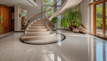 Terrazzo floor